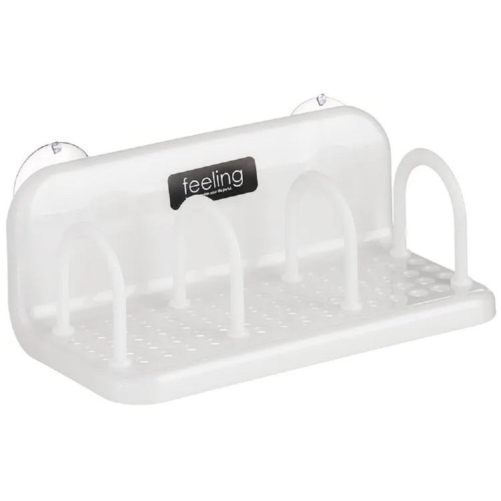 PLASTIC SPONGE RACK -WHITE