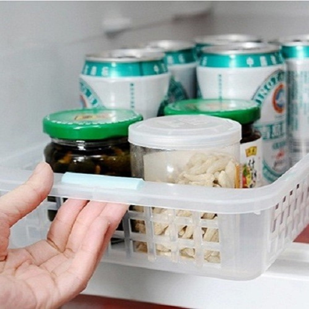 PLASTIC FRIDGE BASKET-SHALLOW