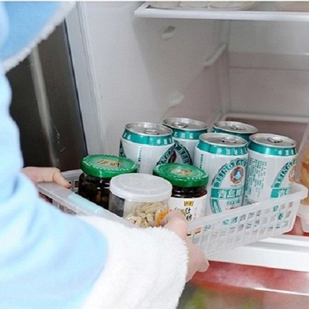 PLASTIC FRIDGE BASKET-SHALLOW