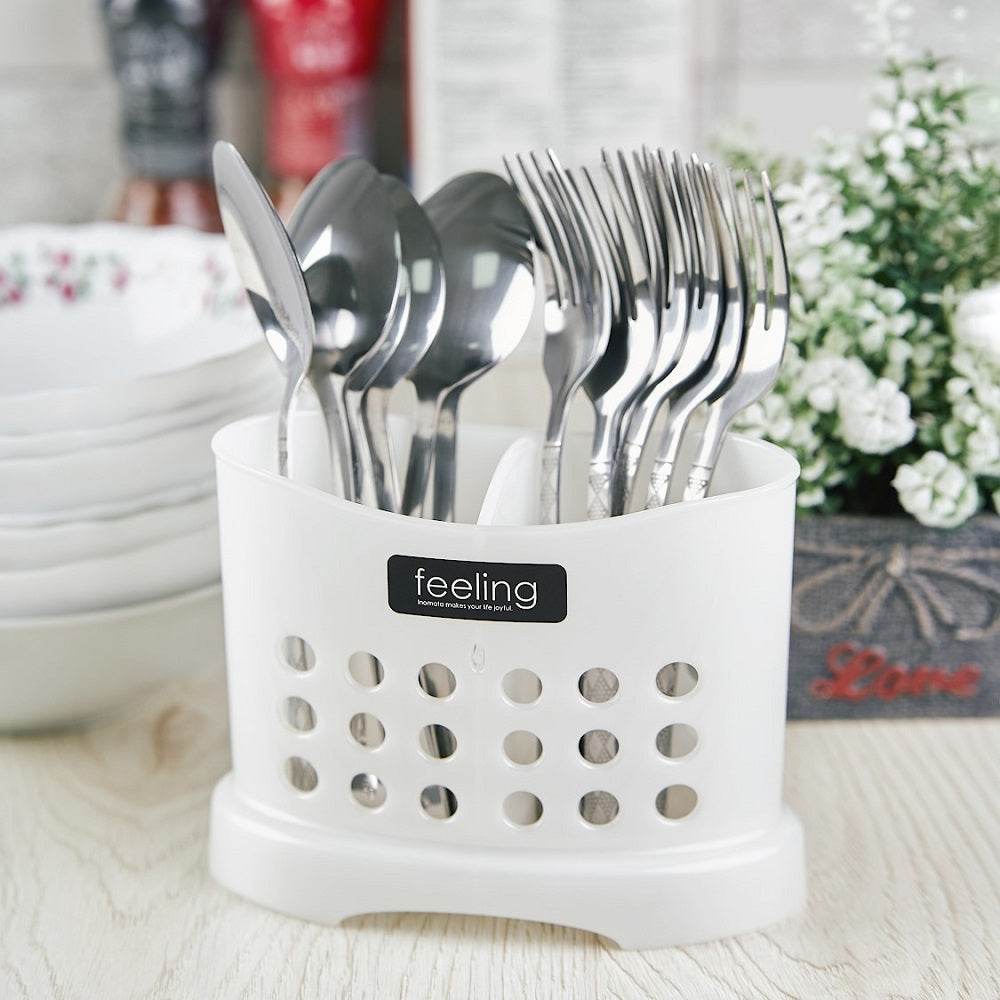 PLASTIC KITCHEN TOOLS STAND-WHITE