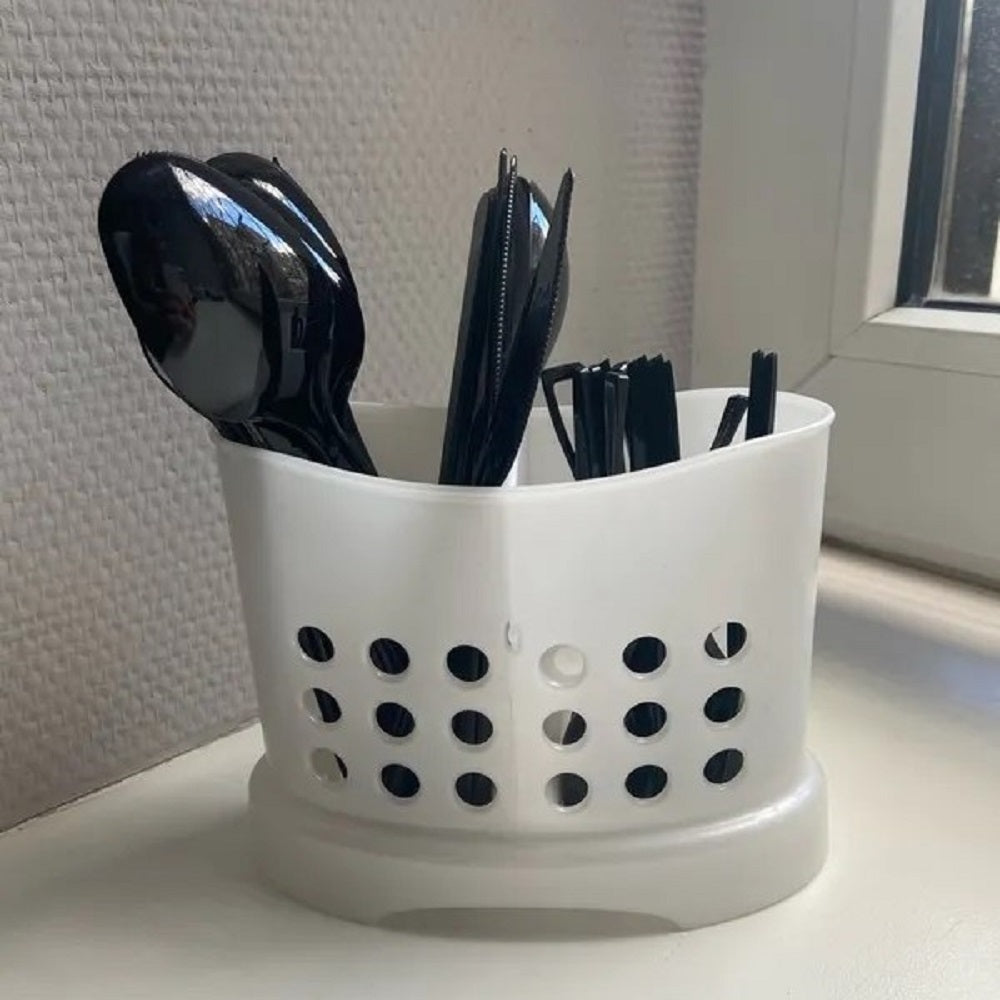 PLASTIC KITCHEN TOOLS STAND-WHITE