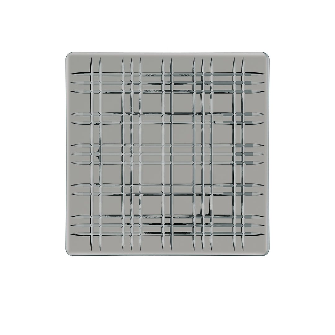 Square Crystal Smoke Square Plate