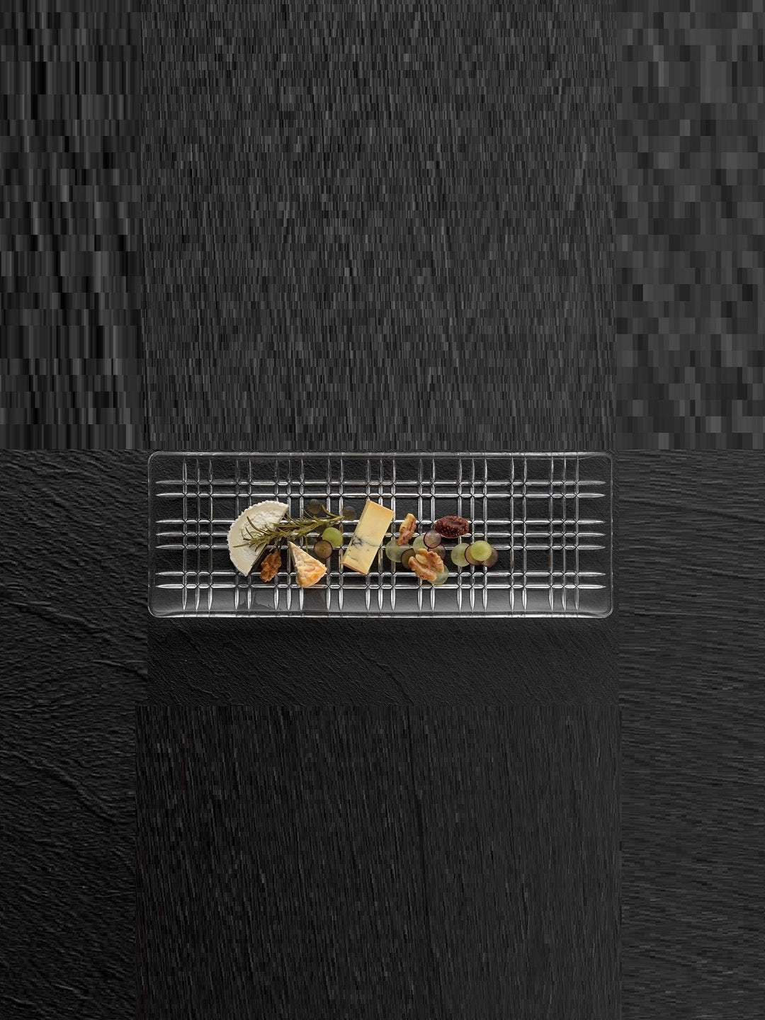Square Crystal Smoke Rec Plate