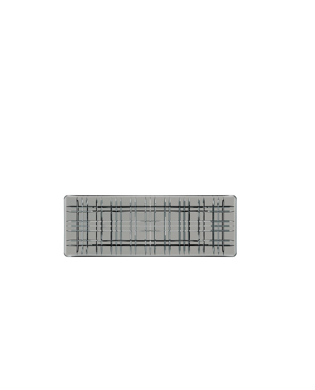 Square Crystal Smoke Rec Plate