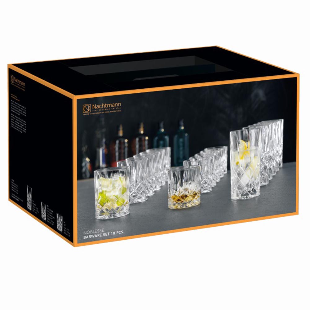Spiegelau & Nachtmann 101764 Noblesse Becher Set 18tlg. Z106785 Klar