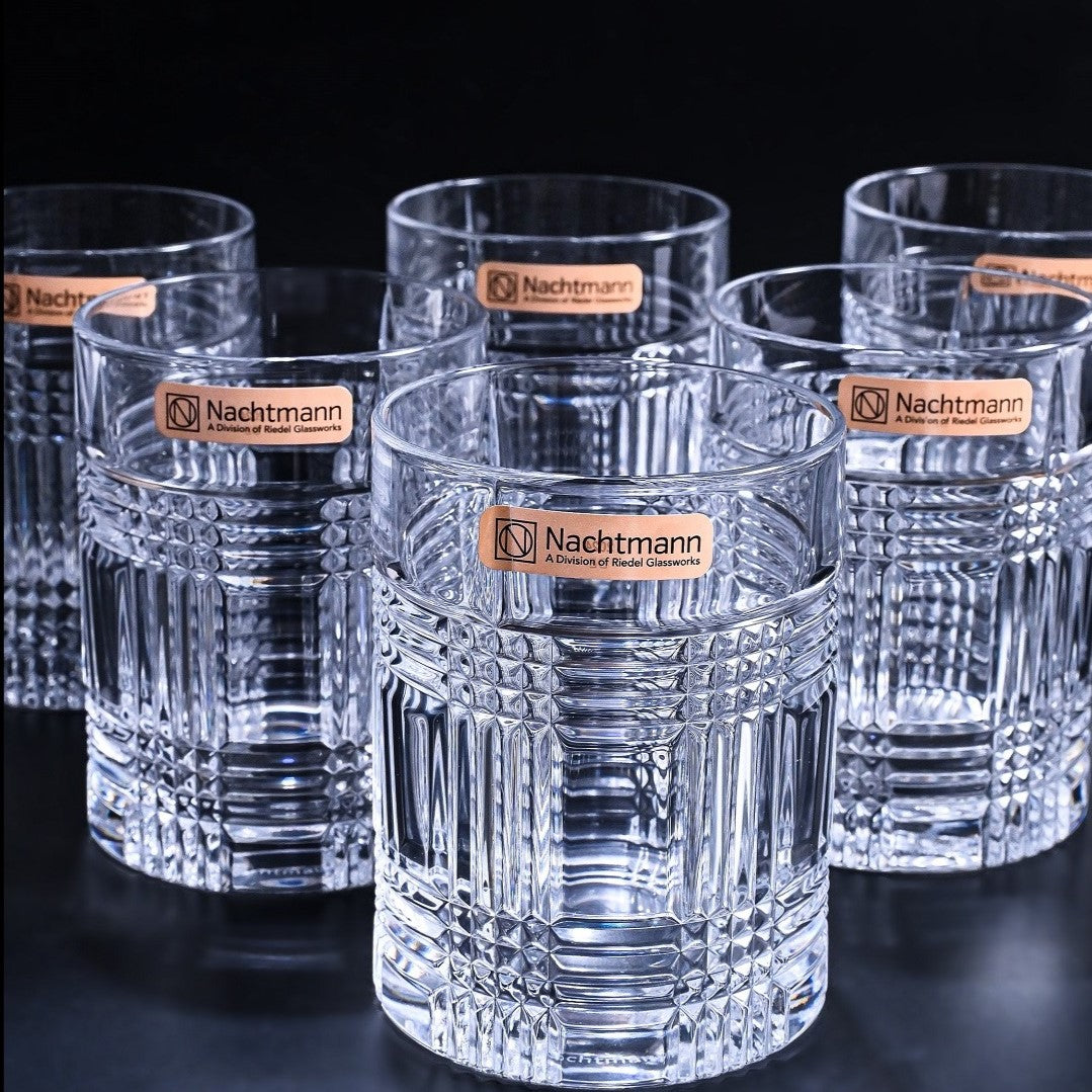 Nachtmann Check Whisky Tumbler Set of 6