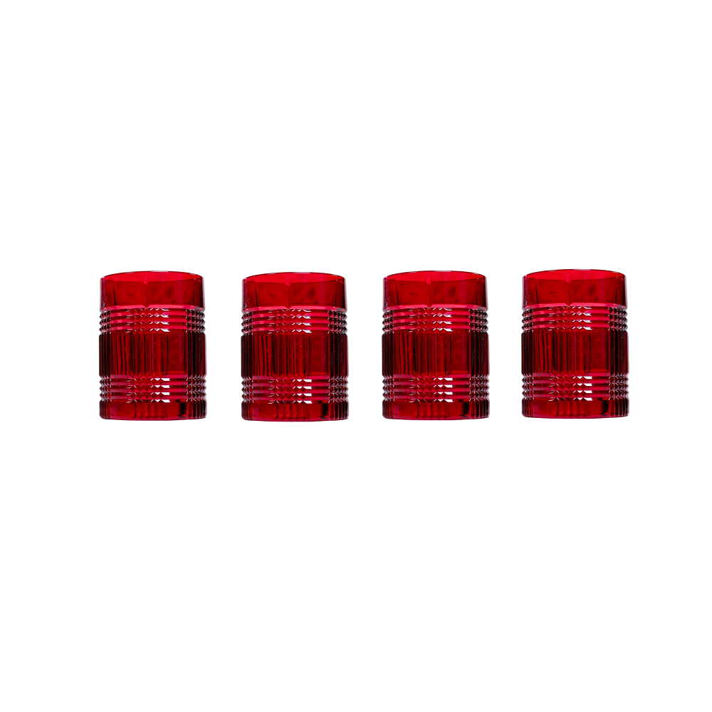 Nachtmann Whisky Coloured Glass (Red) 409 ml Set of 4