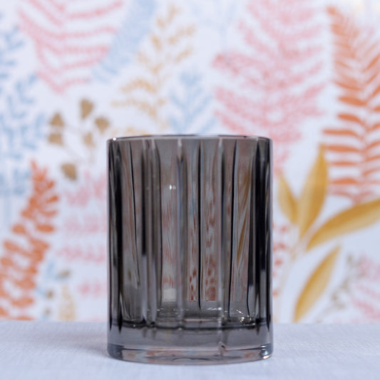 Lines Whisky Coloured Glass Smoke Set of 4