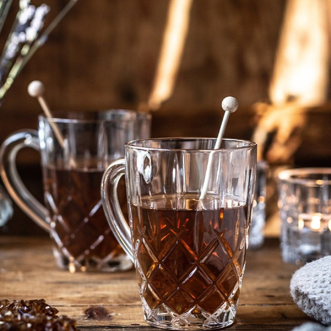 Noblesse Crystal Hot Beverage Mug 2 Pc Set