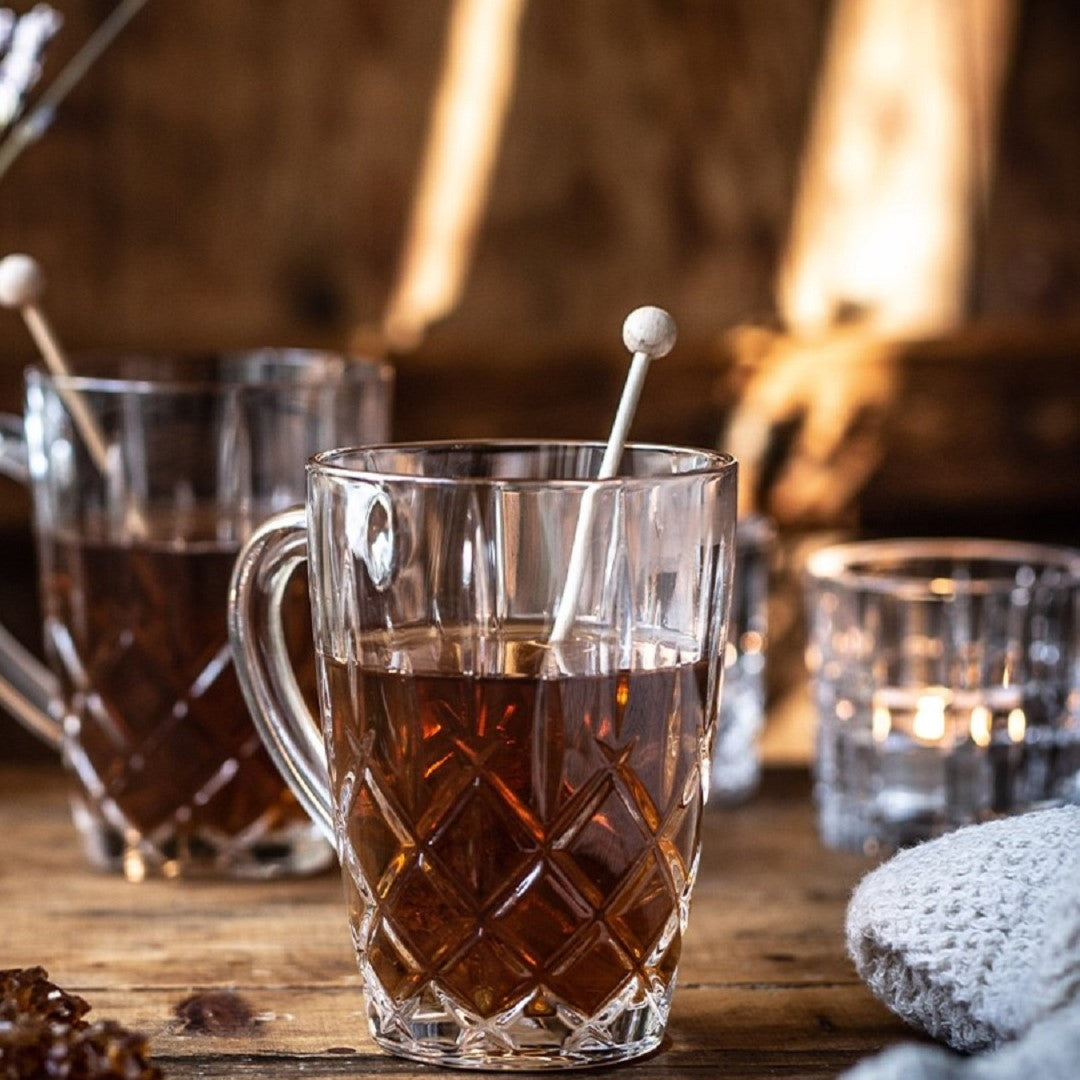 Noblesse Crystal Hot Beverage Mug 2 Pc Set