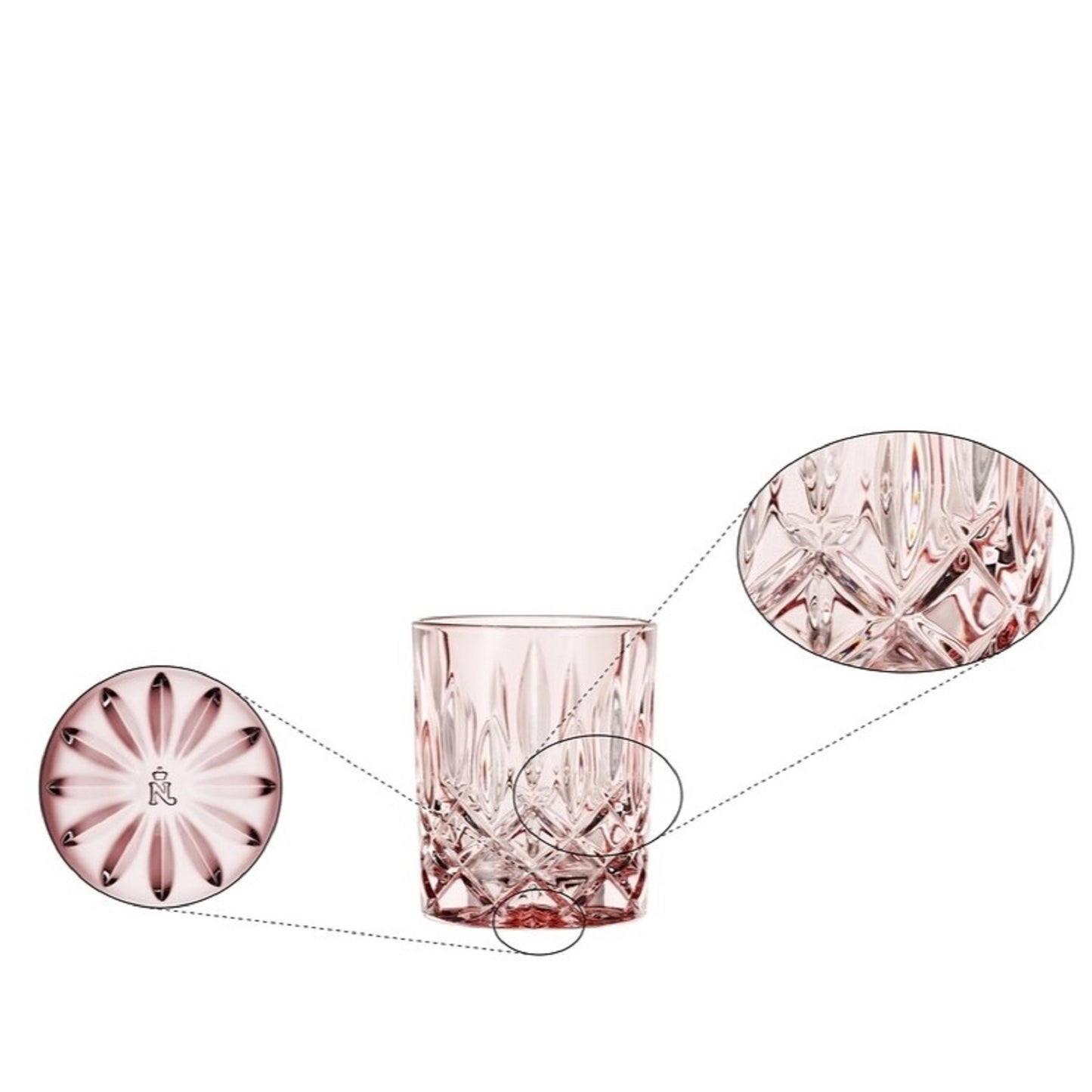 Nachtmann Noblesse Peach Whisky Set Of 4