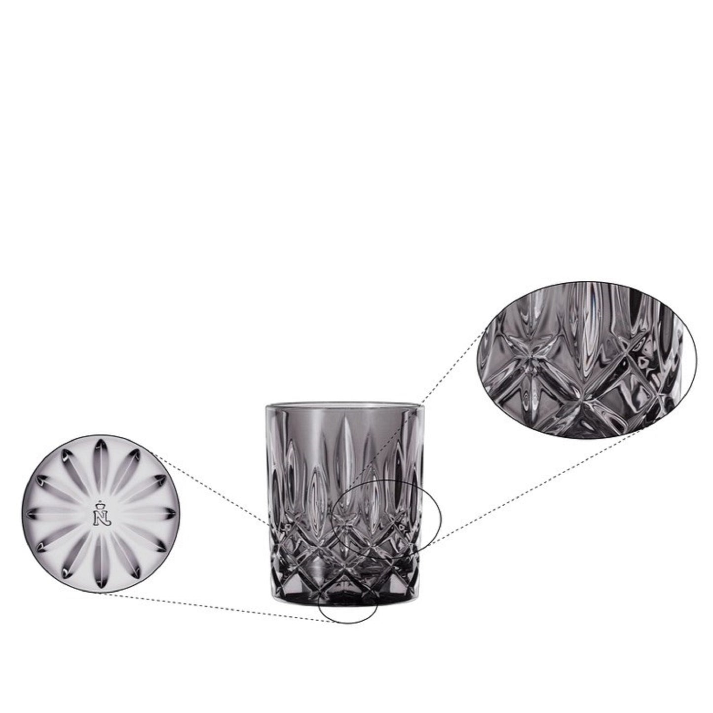 Nachtmann Noblesse Smoke Whisky Set Of 4