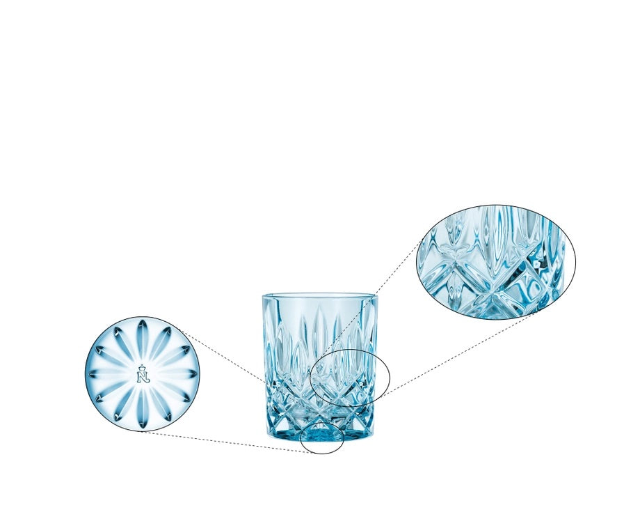Nachtmann NOBLESSE AQUA WHISKY TUMBLER SET OF 2