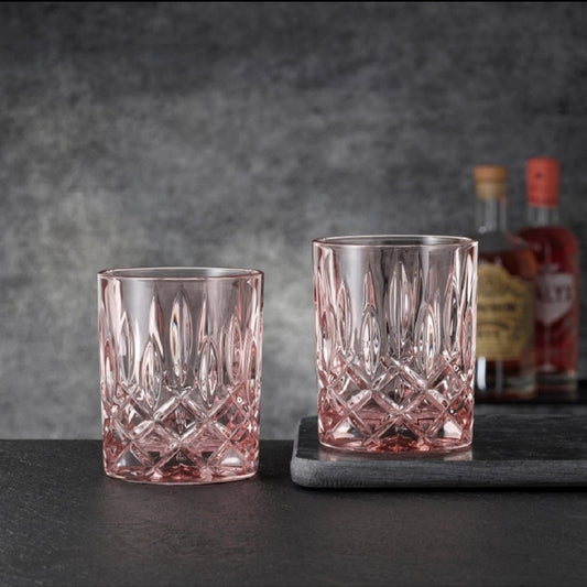 Nachtmann NOBLESSE ROSE WHISKY TUMBLER SET OF 2