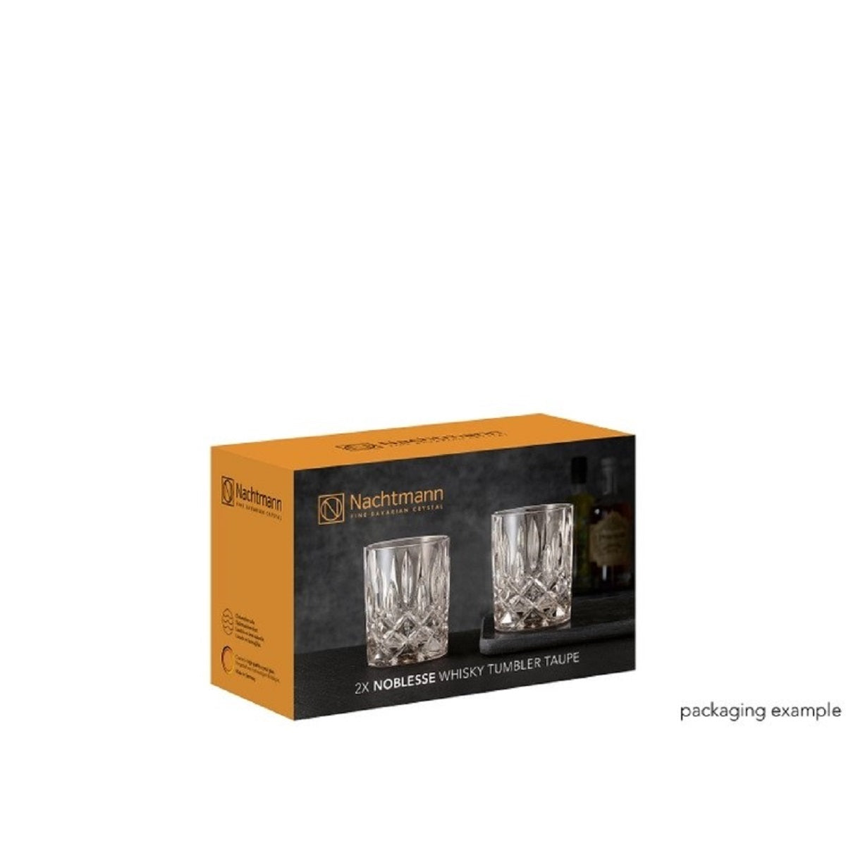 Nachtmann NOBLESSE TAUPE WHISKY TUMBLER SET OF 2