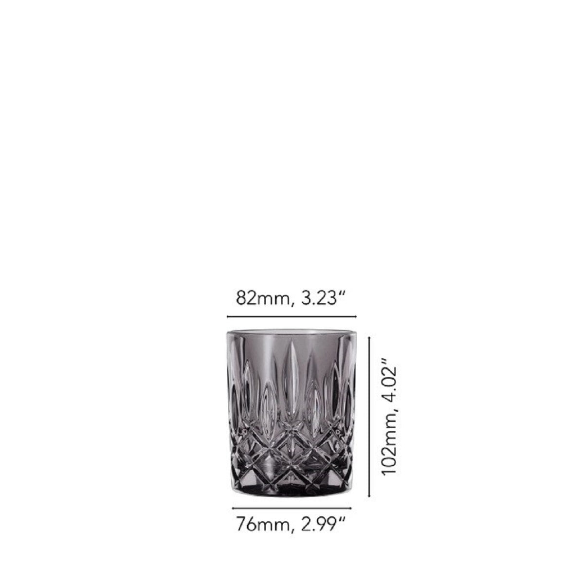 Nachtmann NOBLESSE SMOKE WHISKY TUMBLER SET OF 2