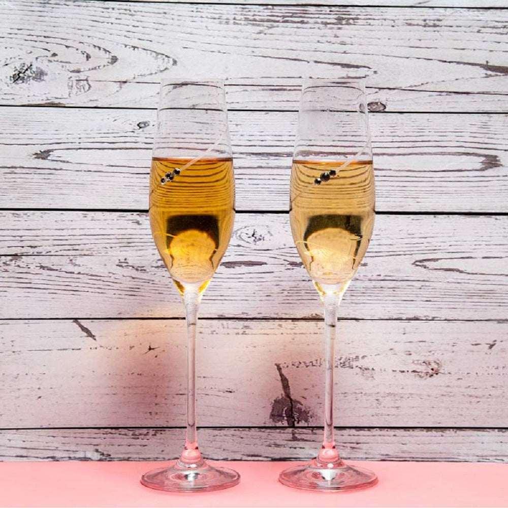 Buy Champagne Silhouette Flute 210 ml Glasses Online by Diamante - tablejoy.in