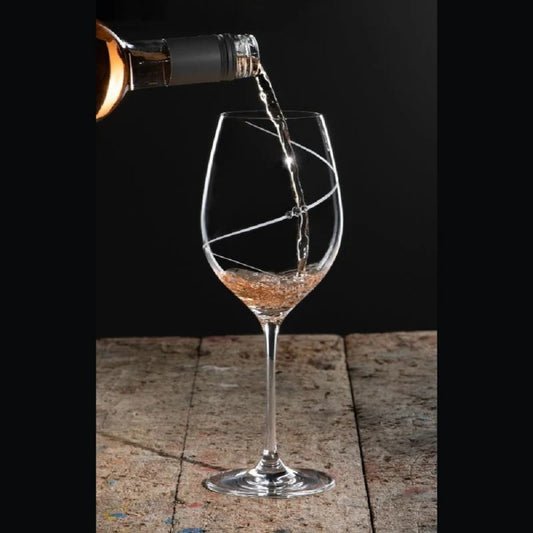 Buy Silhouette Red Wine Glasses 470 ml (Set of 2) Online by Diamante - tablejoy.in