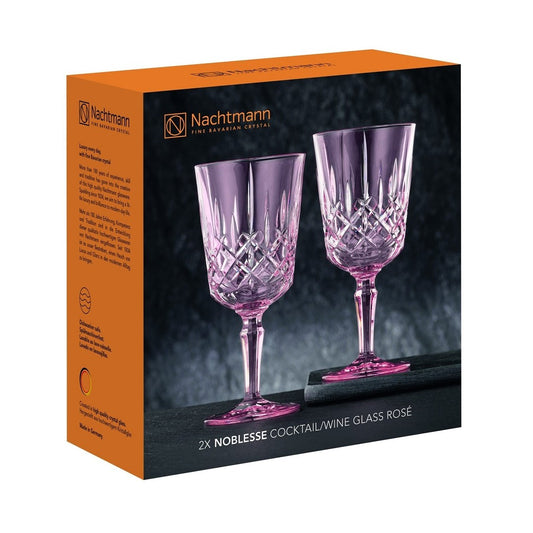 Nachtmann NOBLESSE COCKTAIL/WINE GLASS ROSE SET'2