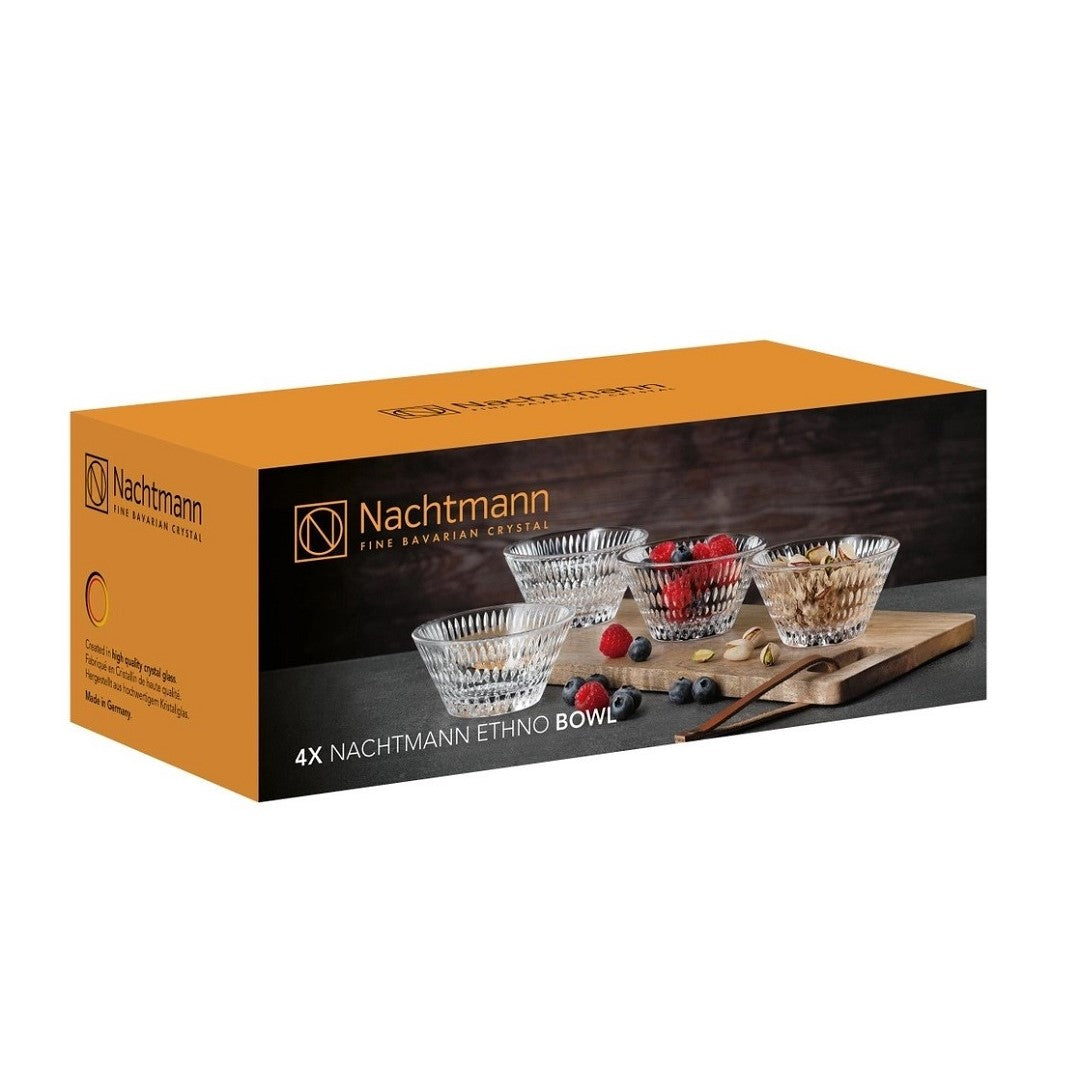 Buy Nachtmann Ethno 11 cm Crystal Bowls (Set of 4) Online - tablejoy