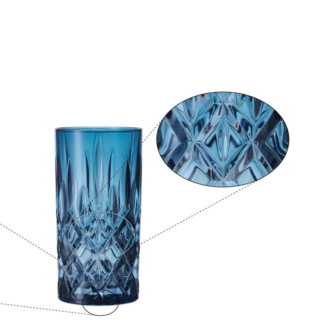 NACHTMANN Noblesse Long Drink Glass - Vintage Blue Set'2