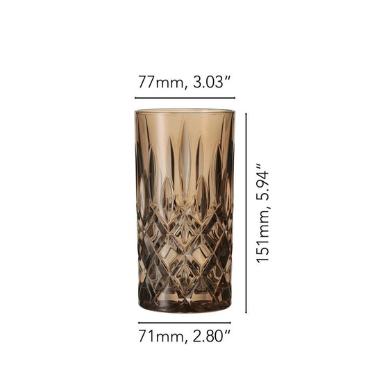 NACHTMANN Noblesse Long Drink Glass - Tobacco Set'2