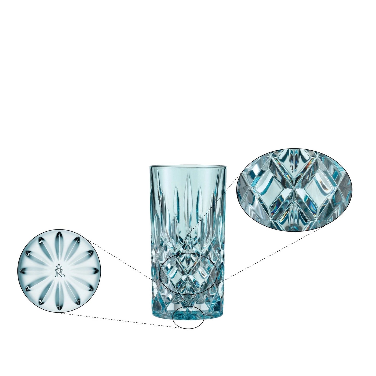 NACHTMANN Noblesse Long Drink Glass - Aqua Set'2