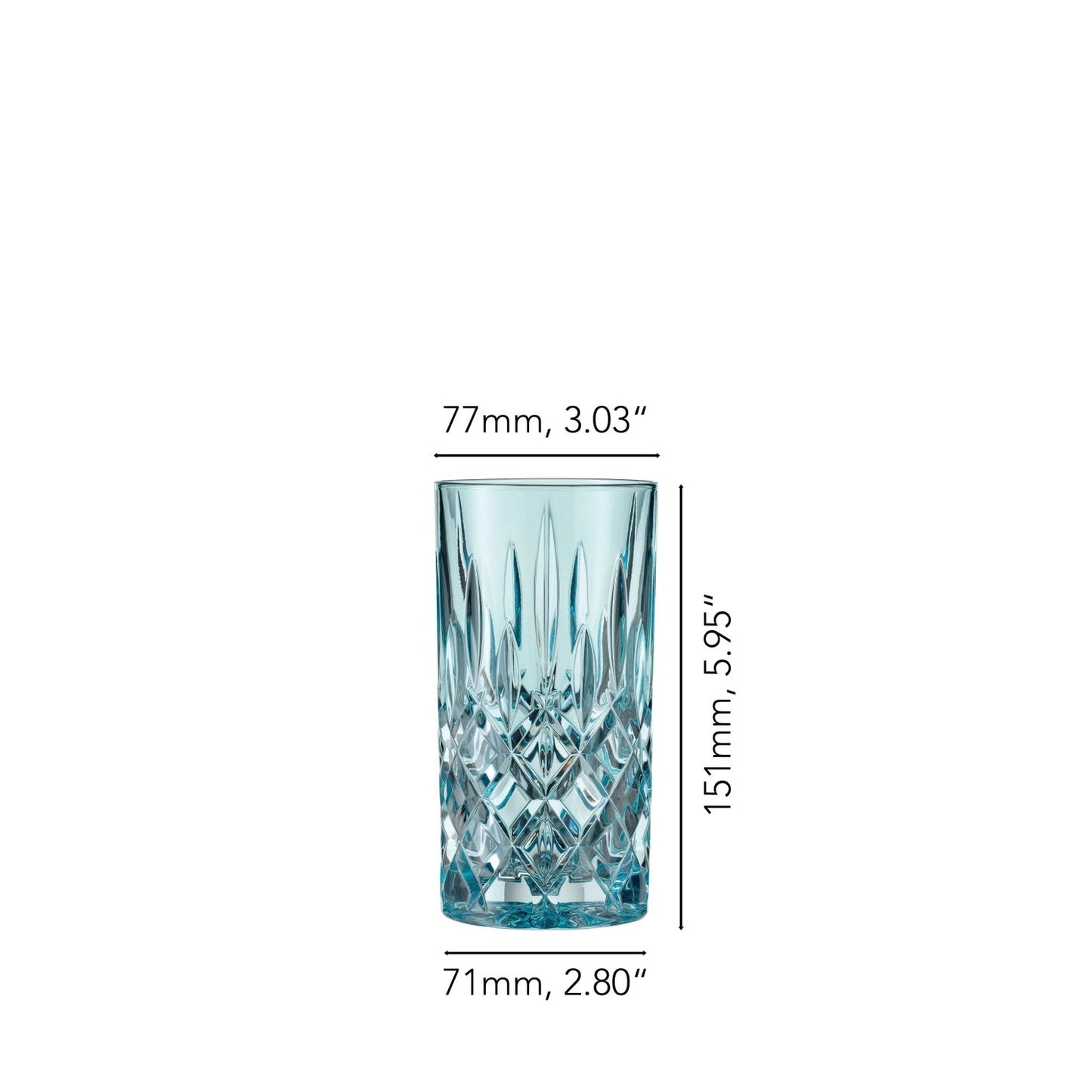 NACHTMANN Noblesse Long Drink Glass - Aqua Set'2