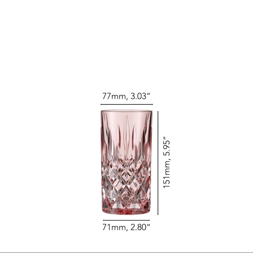 NACHTMANN Noblesse Long Drink Glass - Rose Set'2