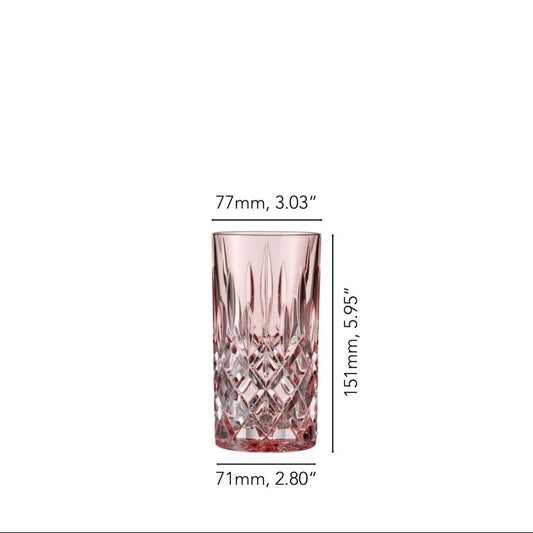 NACHTMANN Noblesse Long Drink Glass - Rose Set'2
