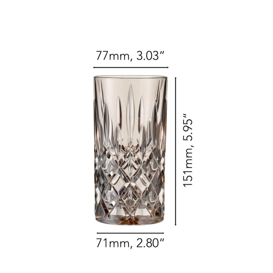 NACHTMANN Noblesse Long Drink Glass - Taupe Set'2