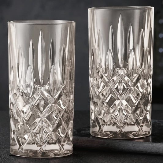NACHTMANN Noblesse Long Drink Glass - Taupe Set'2