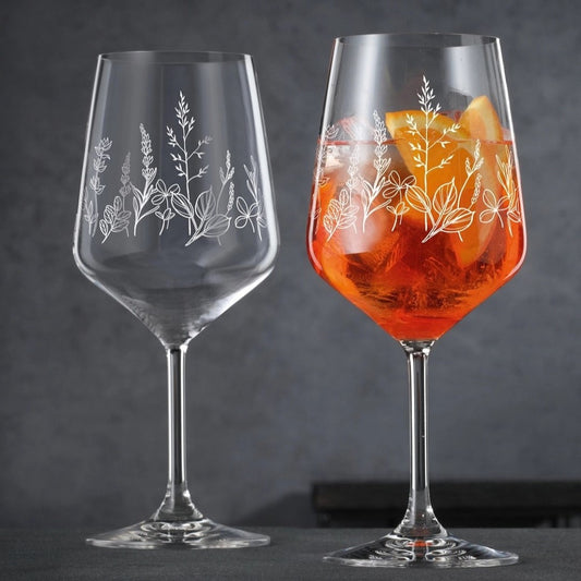 NACHTMANN Tattoo Wine/Spritz Glass - Botanical White Set'2
