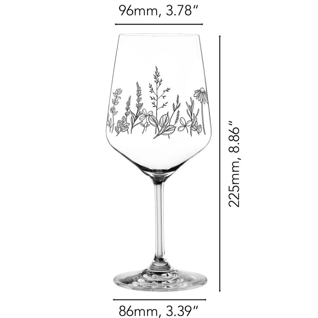 NACHTMANN Tattoo Wine/Spritz Glass - Botanical Black Set'2