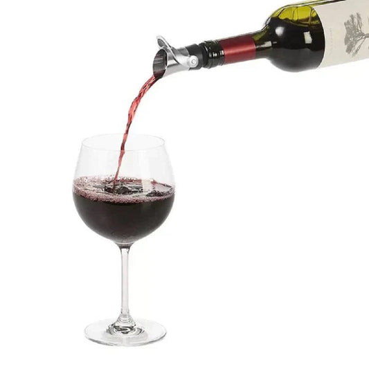 OXO STEEL WINE STOPPER  AND POURER COMBINATION