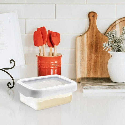 OXO GG LOCKTOP CONTAINER - SM RECT - 3.8 CUPS - WHITE