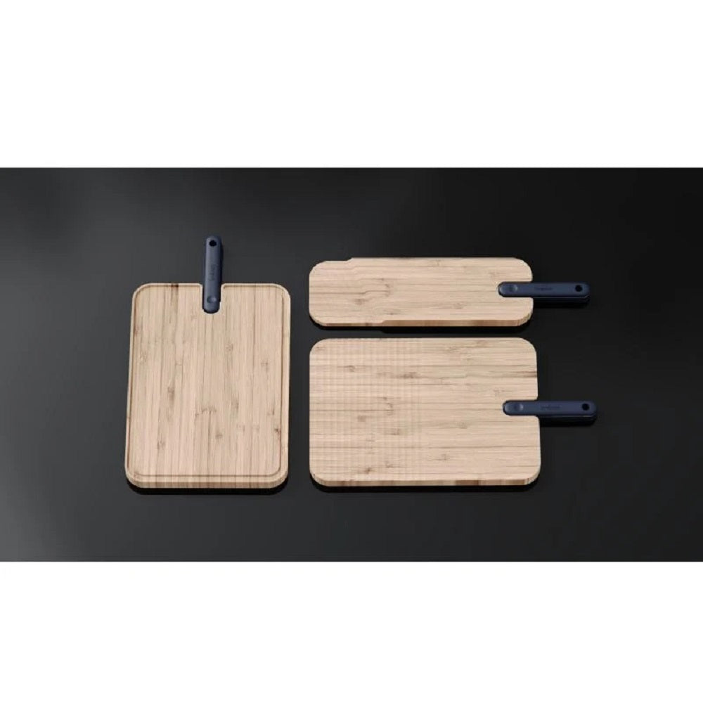 Art - Integrated Knife - Black Edition - Bread Bamboo cutting board with integrated bread knife
