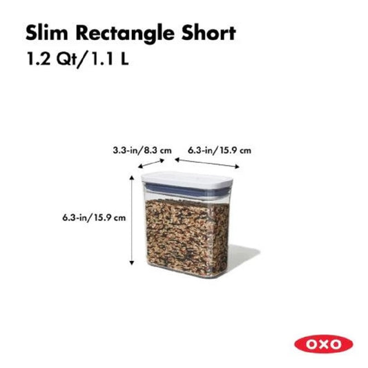 OXO GG POP CONTAINER SLIM RECTANGLE - SHORT