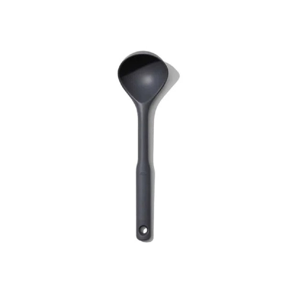 OXO GG SMALL SILICONE LADLE - PEPPERCORN