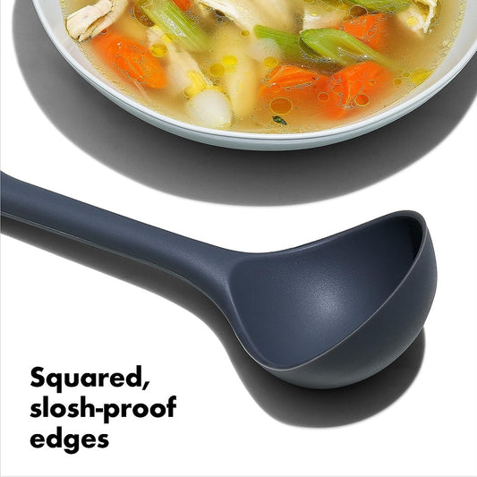OXO GG SILICONE EVERYDAY LADLE - PEPPERCORN