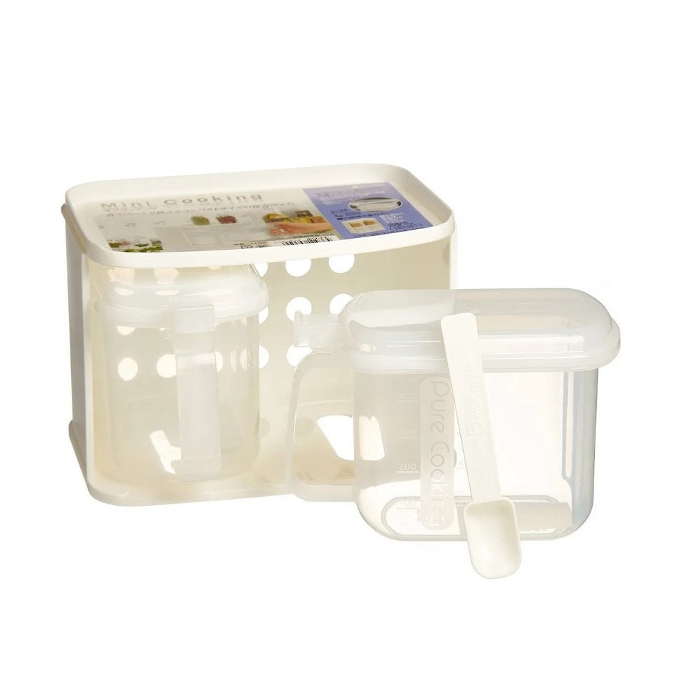 PLASTIC MINI SEASONING POT ORGANIZER - WHITE
