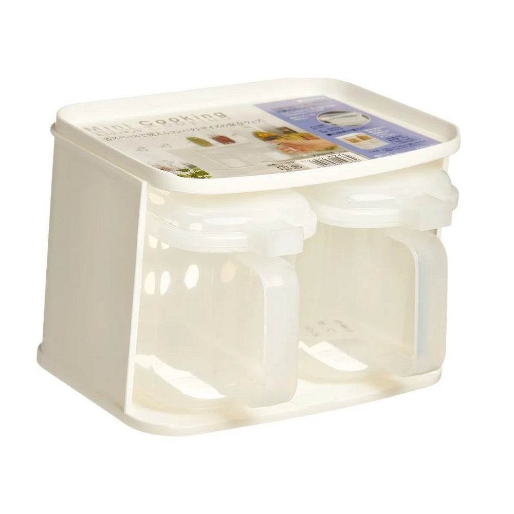 PLASTIC MINI SEASONING POT ORGANIZER - WHITE