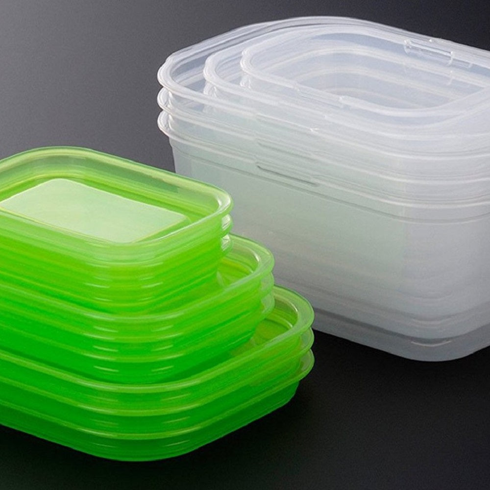 PLASTIC FOOD CONTAINER SQUARE 9PC SET G
