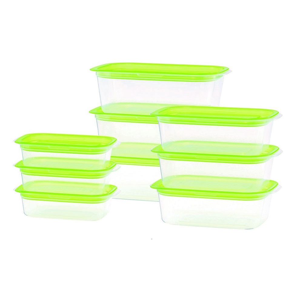 PLASTIC FOOD CONTAINER SQUARE 9PC SET G