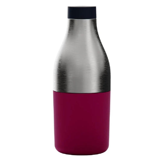 Food&Hydrate 2 Bottle shaped multi compartment container for food and drink