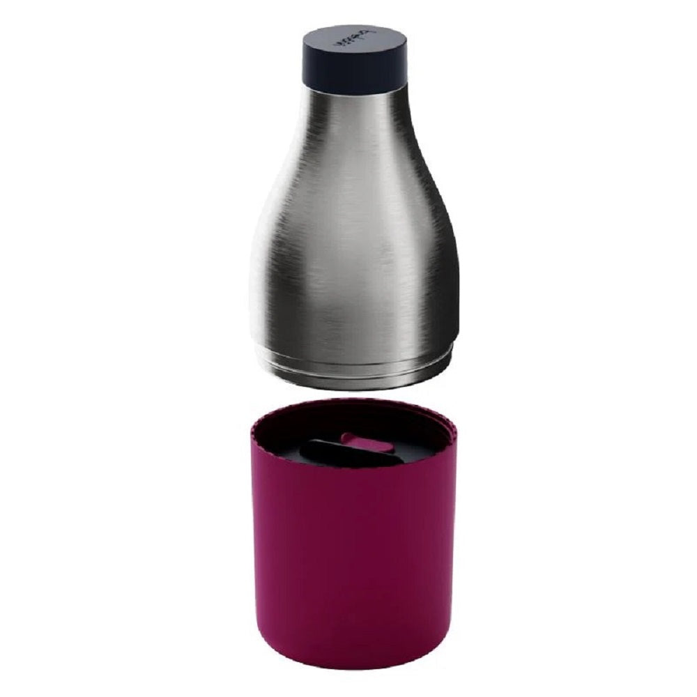 Food&Hydrate 2 Bottle shaped multi compartment container for food and drink