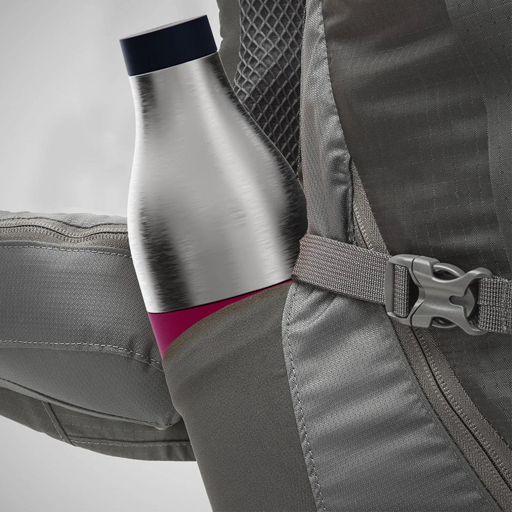 Food&Hydrate 2 Bottle shaped multi compartment container for food and drink