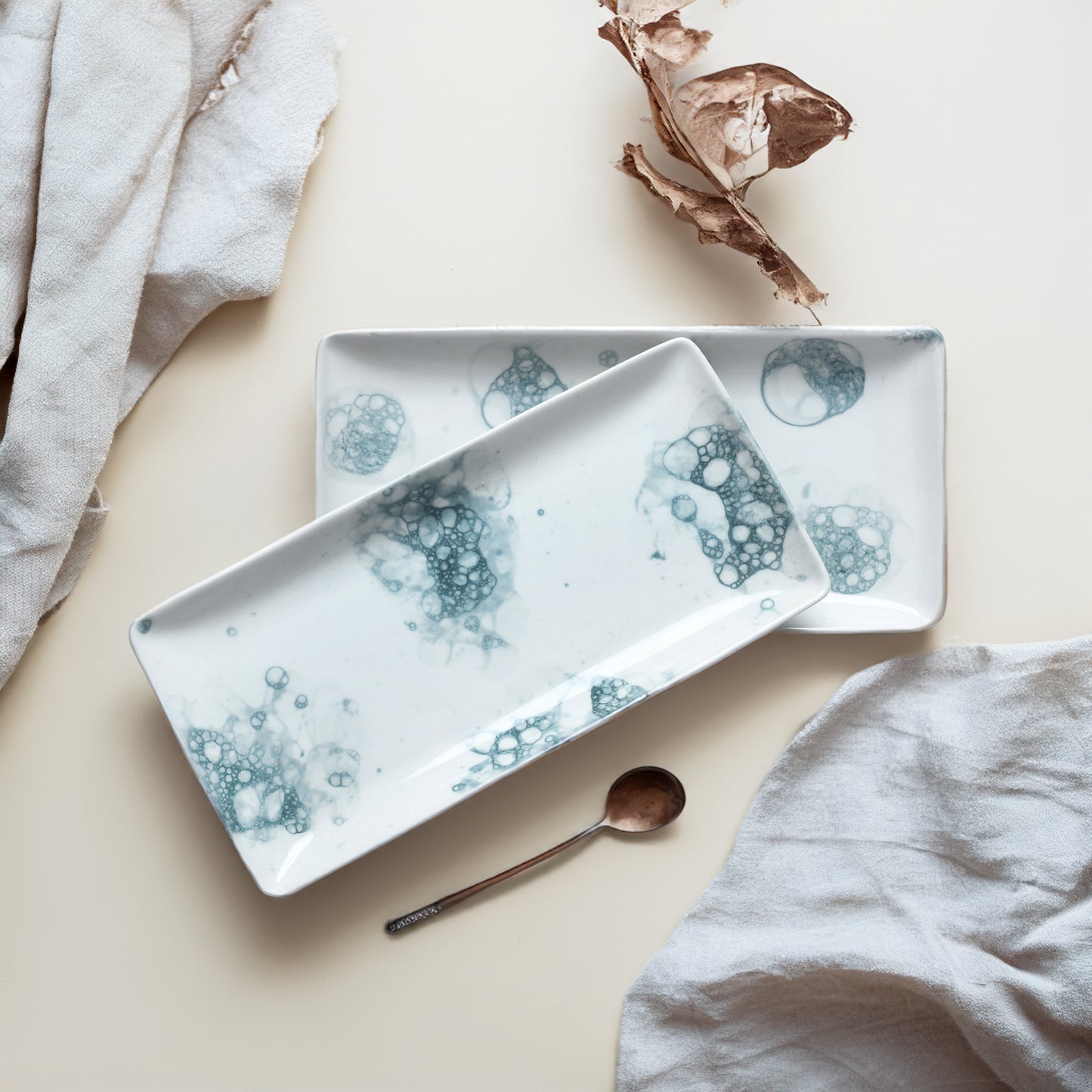 Tablejoy Rect. Serving Platter (B) Set'2 Blk