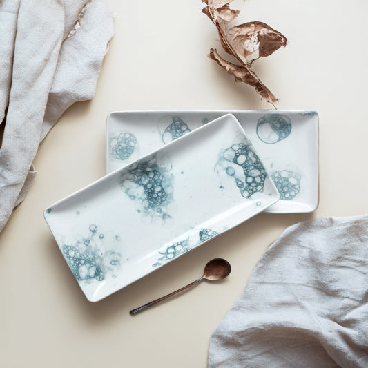 Tablejoy Rect. Serving Platter (B) Set'2 Blk