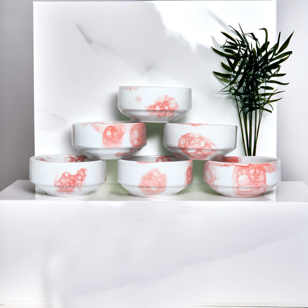 Tablejoy Stackable Dip Bowl Set'6 Red